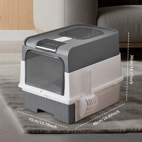 GreyMagic Cube Intelligent Cat Litter Box - Free Hands, Enjoy Pure Life & Automatic Cleaning, Silent Design, Preferred For Multi Cat Families (Option: defaulttitle)