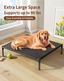 Pet Bed, No Assembly Required, Foldable, Portable, Waterproof & Moisture-Proof, Breathable & Antibacterial, All-Season Sleeping Mat for Cats and (Color: Oxford cloth XL)