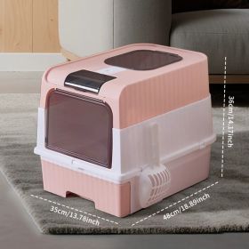 PinkMagic Cube Intelligent Cat Litter Box - Free Hands, Enjoy Pure Life & Automatic Cleaning, Silent Design, Preferred For Multi Cat Families (Option: defaulttitle)